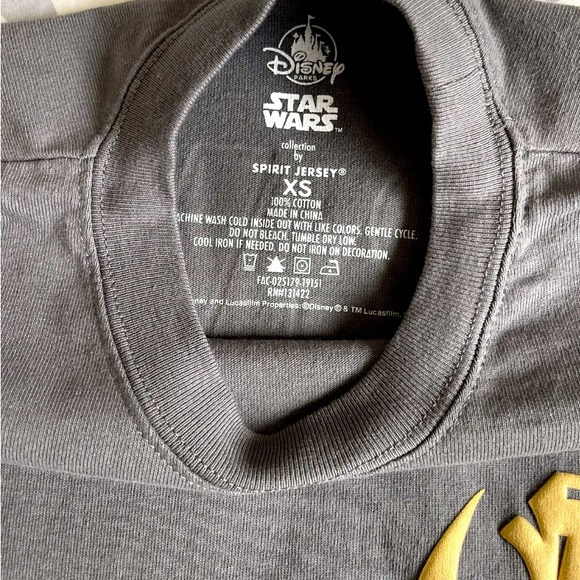 Disney Parks Galaxy’s Edge Star Wars Gray Spirit Jersey Tee T-Shirt - Picture 10 of 13